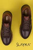 Slayka Kahverengi Porp Erkek Hakiki Deri Casual Ayakkabı thumbnail 4