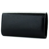 Erkan Saçmacı Siyah Degrade Kristal Taşlı Zincir Askılı Manyetik Kapaklı Abiye El Çantası - 3