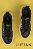 Lufian Siyah Jake Erkek Deri Sneaker thumbnail 5
