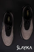 Slayka Gri Lastik Boğazlı Köpük Taban Erkek Günlük Ayakkabı thumbnail 5