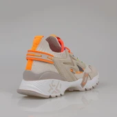 Trend Adımlar Bej Kadın Renkli Lastik Boğazlı Hafif Dolgu Sneaker thumbnail 3