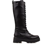 Pierre Cardin Siyah Bağcıklı Kadın Postal Çizme PC-52444 thumbnail 1