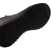 Trend Adımlar Siyah Hakiki Deri Kadın Lastikli Yumuşak Esnek Bot thumbnail 6