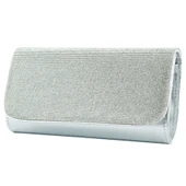 Erkan Saçmacı Lame Kristal Taşlı Zincir Askılı Manyetik Kapaklı Abiye El Çantası - 1