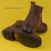 Trend Adımlar Vizon Hakiki Nubuk Deri Unisex Bot thumbnail 7