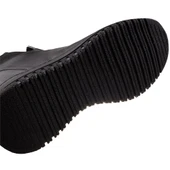 Trend Adımlar Siyah Esnek Hakiki Deri Kadın Lastikli Yumuşak Bot thumbnail 5