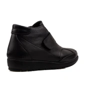 Trend Adımlar Siyah Lastikli Kadın Comfort Casual Bot - 5