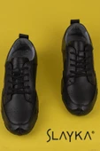 Slayka Siyah Mat Rollo Two Hakiki Deri Gündelik Ayakkabı thumbnail 6