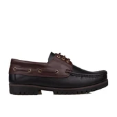 M2S Siyah Kahve Hakiki Deri Erkek Tımberland Tarzı Kışlık Ayakkabı thumbnail 2