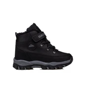 Trend Adımlar Siyah Power Kaymaz Taban Yünlü Trekking Çocuk Bot - 1
