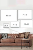 Modern Mekanik Kübizm Tablosu  Soyut Sanat Kanvas Baskı  %100 Pamuk Dokulu Premium Kalite - 5