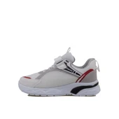 Trend Adımlar Beyaz-Siyah Cırt Cırtlı Unisex Çocuk Spor Ayakkabı - 2