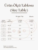 Haki Çizgili Volanlı Kız Askılı ve Şort Takım thumbnail 3