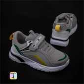 Trend Adımlar Sarı Cırt Cırtlı Unisex Çocuk Spor Ayakkabı thumbnail 4