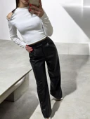 PALAZZO Pantolon Deri - 7