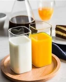 2 Lİ KARE CAM BARDAK ESTELLA - 1