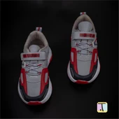 Trend Adımlar Gri Renkli Dokulu Unisex Çocuk New Force Spor Ayakkabı thumbnail 4