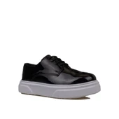 Trend Adımlar Siyah Rugan Kalın Taban Erkek Çocuk Casual Ayakkabı thumbnail 2