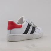 Trend Adımlar Beyaz Erkek Çocuk Mevsimlik Cırtlı Sneaker - 4