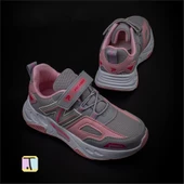 Trend Adımlar Pembe Renkli Dokulu Unisex Çocuk New Force Spor Ayakkabı - 5