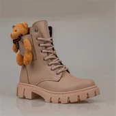 Trend Adımlar Krem Cute Bear Kız Çocuk Postal Bot thumbnail 2