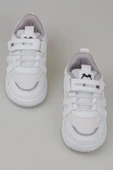 Trend Adımlar Beyaz Kaymaz Taban Çocuk Spor Ayakkabı thumbnail 4