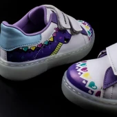 Trend Adımlar Lila Cute Monster Işıklı Çocuk Sneaker - 6
