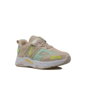 Trend Adımlar Bej Renkli Dokulu Unisex Çocuk New Force Spor Ayakkabı thumbnail 2