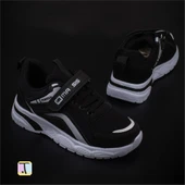 Trend Adımlar Siyah-Beyaz Cırt Cırtlı Unisex Çocuk Spor Ayakkabı thumbnail 4