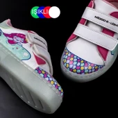 Trend Adımlar Pembe Cute Monster Işıklı Çocuk Sneaker thumbnail 6