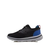Trend Adımlar Siyah Hafif Faylon Memory Foam Lastikli Çocuk Sneaker thumbnail 3
