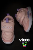 Vicco Pudra Mila Çocuk Ultra Hafif Cırtlı Sneaker - 4