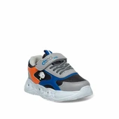 Trend Adımlar Gri Erkek Çocuk Cırtlı Hafif Spor Ayakkabı thumbnail 2