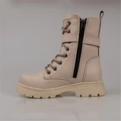 Trend Adımlar Krem Cüzdan Detaylı Kız Çocuk Bot thumbnail 2