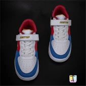 Trend Adımlar Saks Mavi Suni Deri Mevsimlik Filet Unisex Çocuk Sneaker - 4