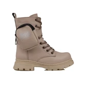 Trend Adımlar Krem Cüzdan Detaylı Kız Çocuk Bot thumbnail 1