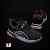 Trend Adımlar Kırmızı Cırt Cırtlı Unisex Çocuk Spor Ayakkabı - 4