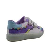 Trend Adımlar Lila Cute Monster Işıklı Çocuk Sneaker - 3