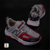 Trend Adımlar Gri Renkli Dokulu Unisex Çocuk New Force Spor Ayakkabı thumbnail 5
