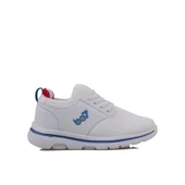 Trend Adımlar Beyaz Hafif Faylon Memory Foam Lastikli Çocuk Sneaker - 1
