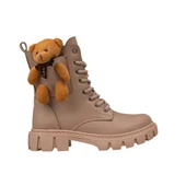 Trend Adımlar Krem Cute Bear Kız Çocuk Postal Bot thumbnail 1