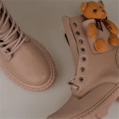 Trend Adımlar Krem Cute Bear Kız Çocuk Postal Bot thumbnail 6