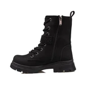 Trend Adımlar Siyah Mat Fashion Kız Çocuk Fermuarlı Postal Bot thumbnail 3