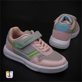 Trend Adımlar Pudra Comfort İçe Basma Destekli Unisex Çocuk Sneaker - 5