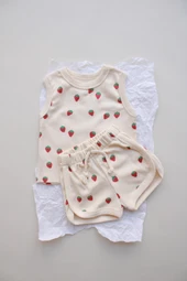 Çilek Baskı Kaşkorse Atlet Şort Takım thumbnail 1