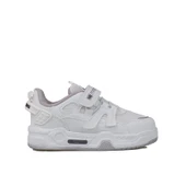 Trend Adımlar Beyaz Kaymaz Taban Çocuk Spor Ayakkabı thumbnail 1