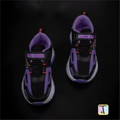 Trend Adımlar Lila Renkli Dokulu Unisex Çocuk New Force Spor Ayakkabı - 4