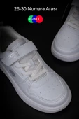 Pepino Beyaz Ultra Hafif Düz Unisex Çocuk Sneaker thumbnail 4