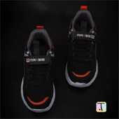 Trend Adımlar Turuncu Cırt Cırtlı Unisex Çocuk Spor Ayakkabı thumbnail 3