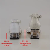 Trend Adımlar Beyaz Şeffaf Tek Bant Taşlı Kız Çocuk Klasik Ayakkabı thumbnail 4